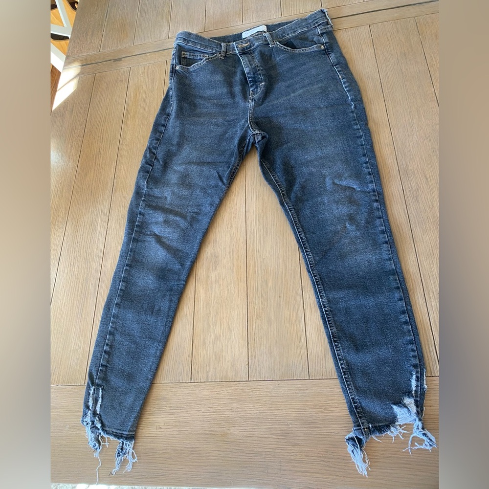 Topshop Jamie jeans black wash